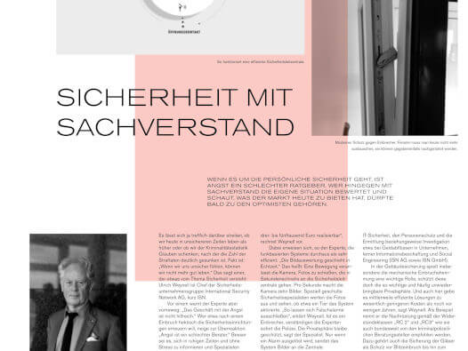Artikel in der Rheinischen Post "Sicherheit mit Sachverstand" von Jürgen Grosche